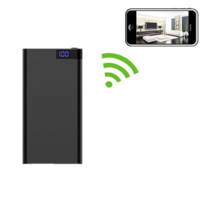 Power Bank Spy Camera 4K Battery Powered Disguised Hidden Powerbank Video Recorder WiFi Cam