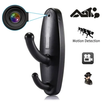 Mini Clothing Hook Spy Camera Mini DV Security DVR with Motion Detector Surveillance Camcorder