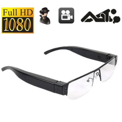 Spy Specs Camera 1080P HD Half Frame Eye Glasses Hidden Camera Spycam Audio Video Recorder