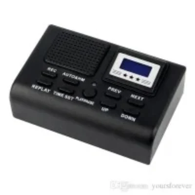 Mini Digital Telephone Voice Recorder Phone Call Monitor With LCD Display Support SD Card