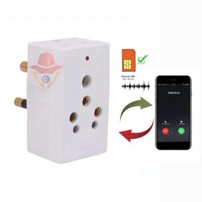 GSM Bugging Device Double Plug Adapter with Sound Activated Callback