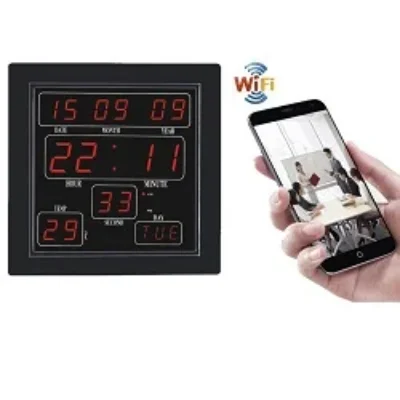 Spy WiFi Wireless Digital Wall Clock Camera